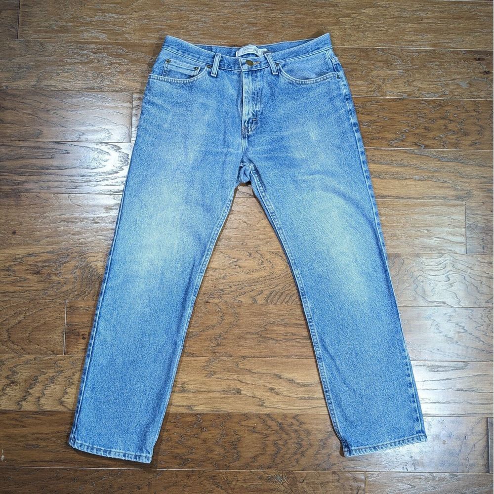 Urban Pipeline Men 32X30 (32x29) Regular Straight Denim Blue Jeans‎ Button Rplmt